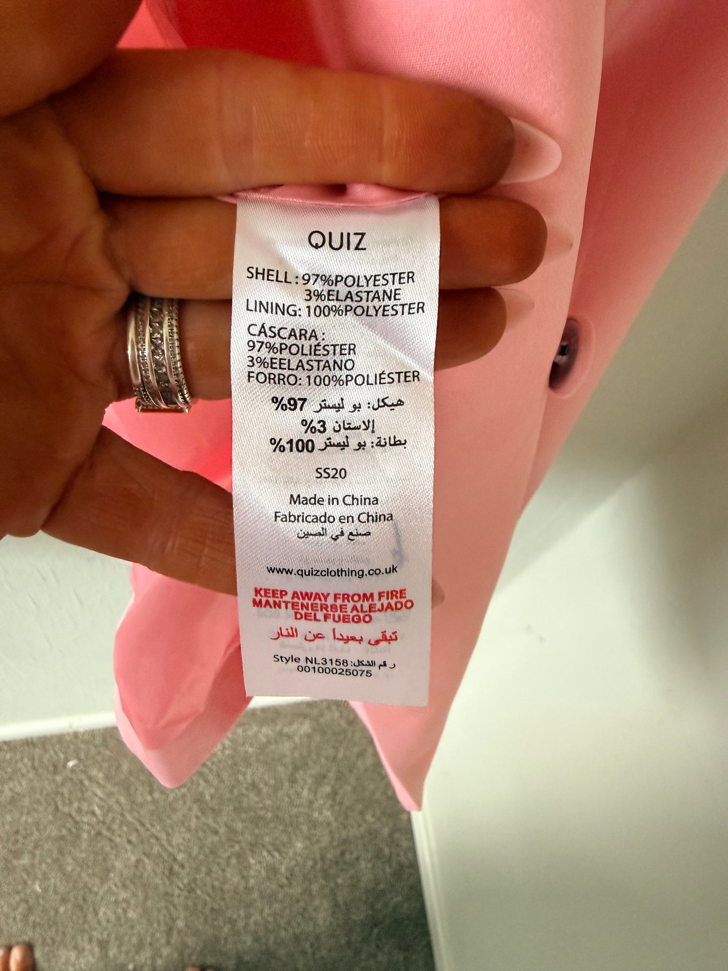 Pink AmyLynn blazer - Size UK 10