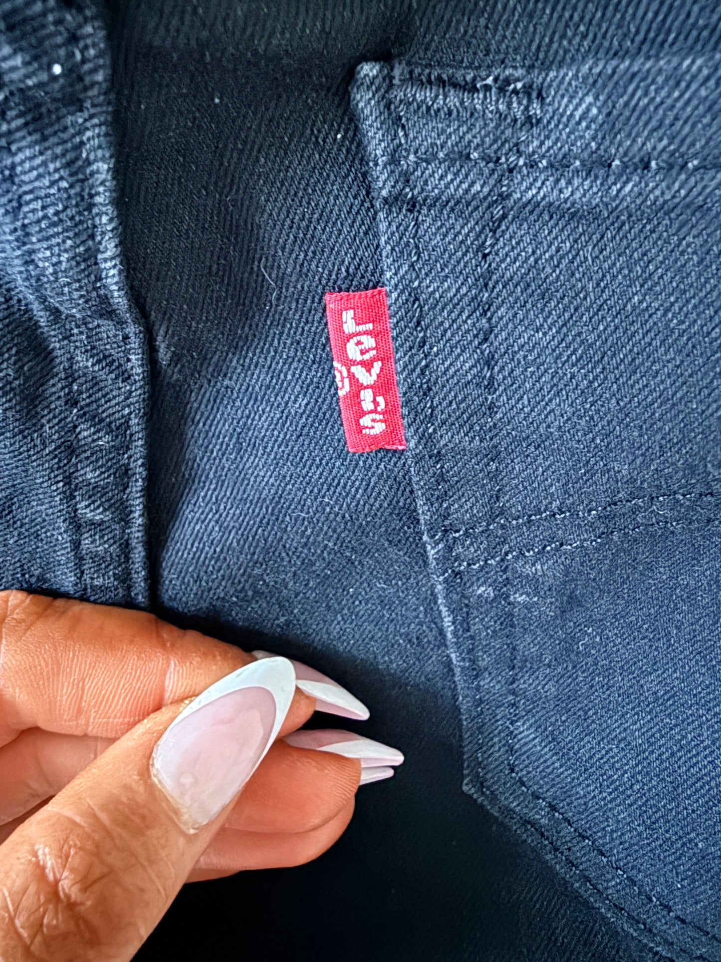 Levi black jeans - size UK 8