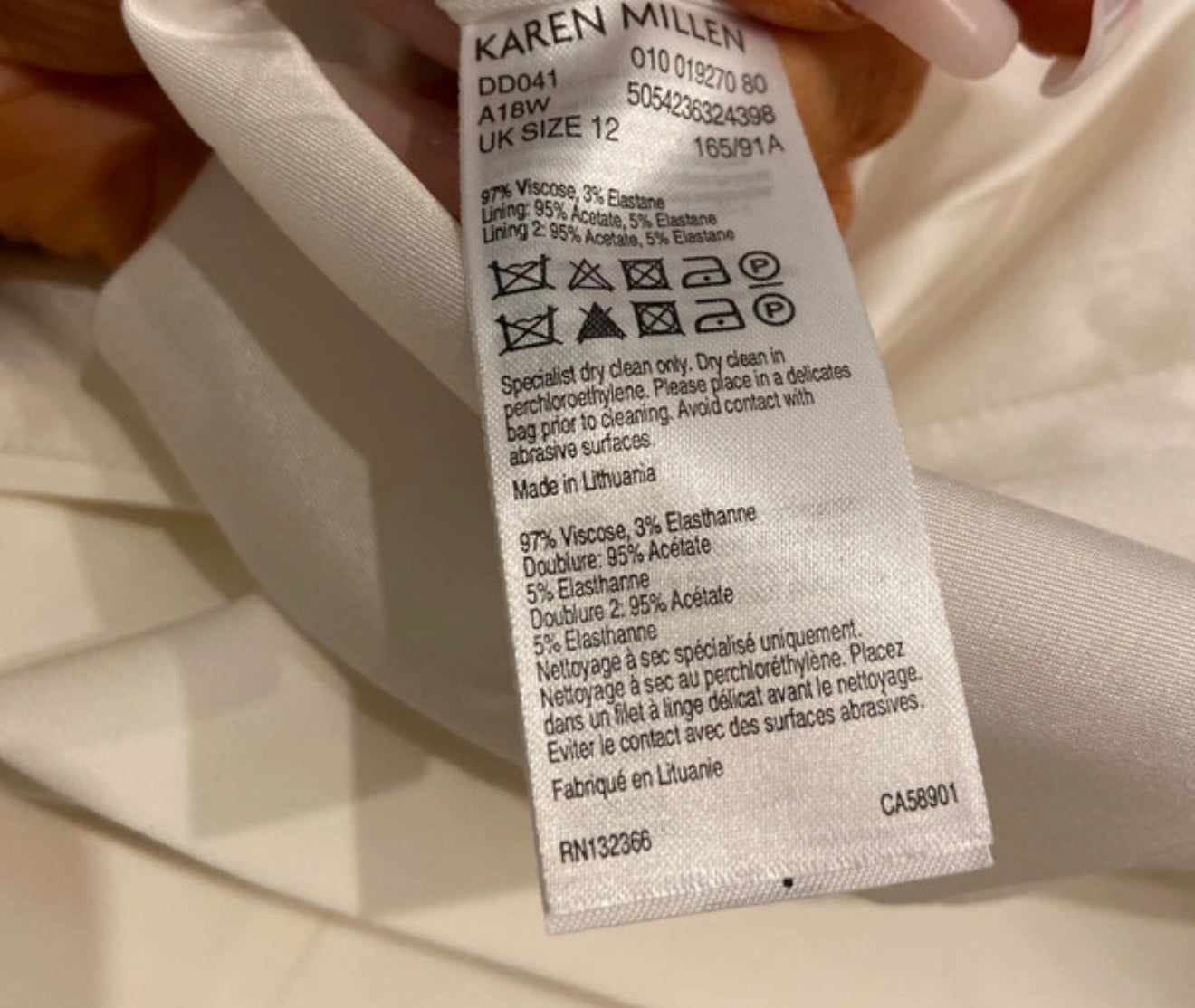 Karen Millen dress - size UK 12
