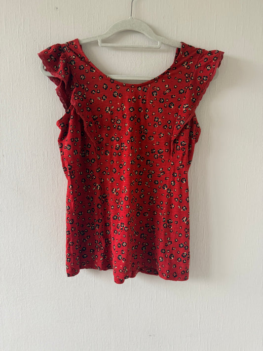 Fatface red top - new with tags - Size UK 8