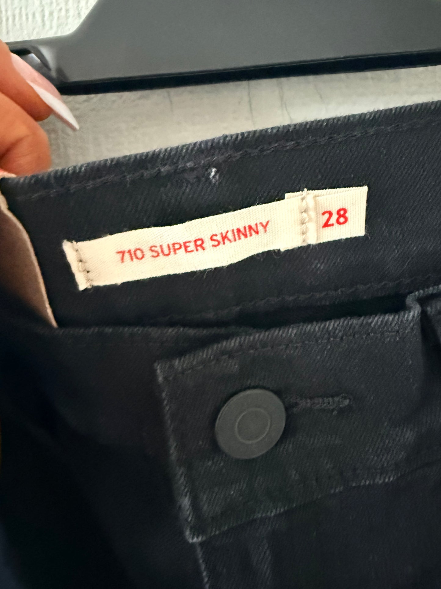 Levi black jeans - size UK 8