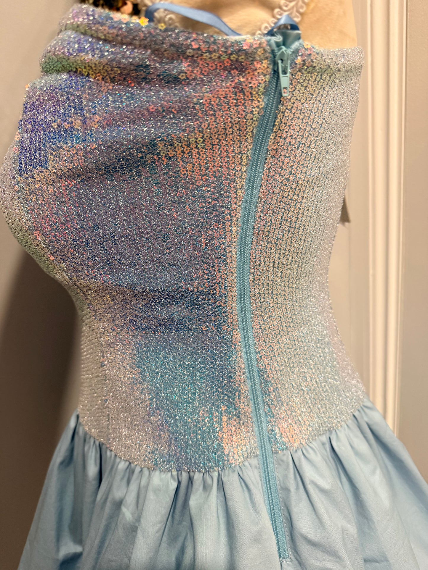 Amy Lynn blue sequin dress - size 8