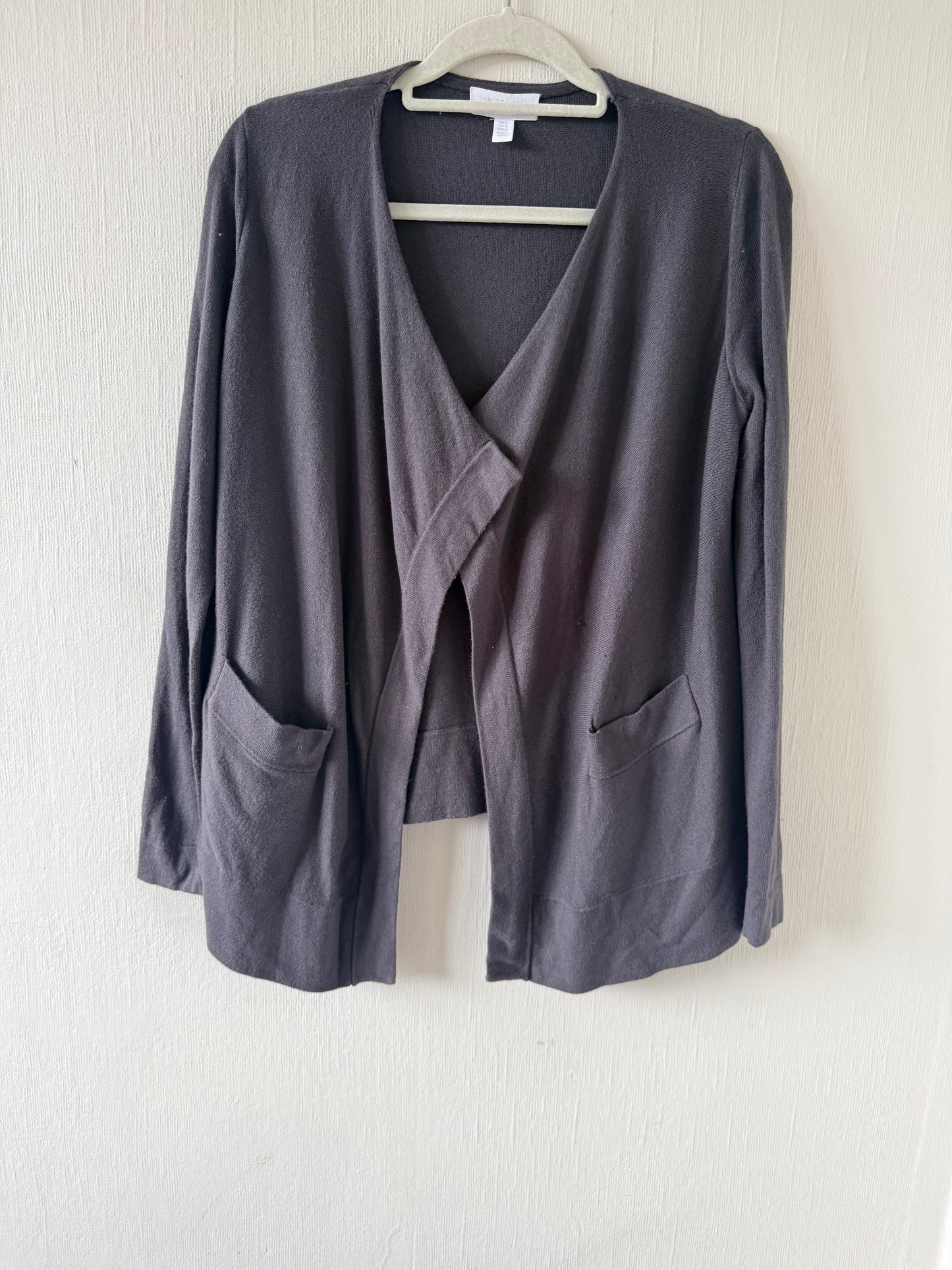 White label grey cardigan - size UK 8