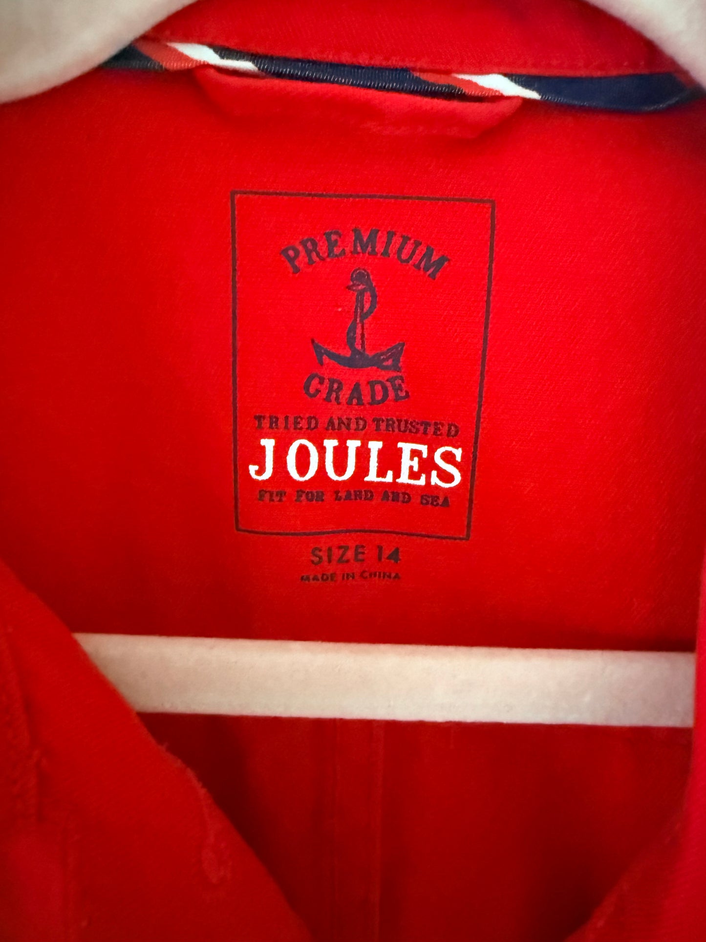 Joules cotton jacket - size UK 14