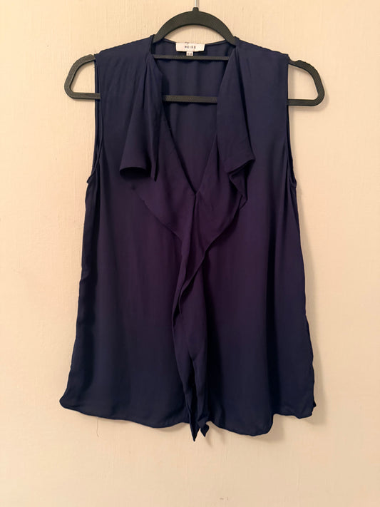 Reiss blouse - navy blue - size UK 10
