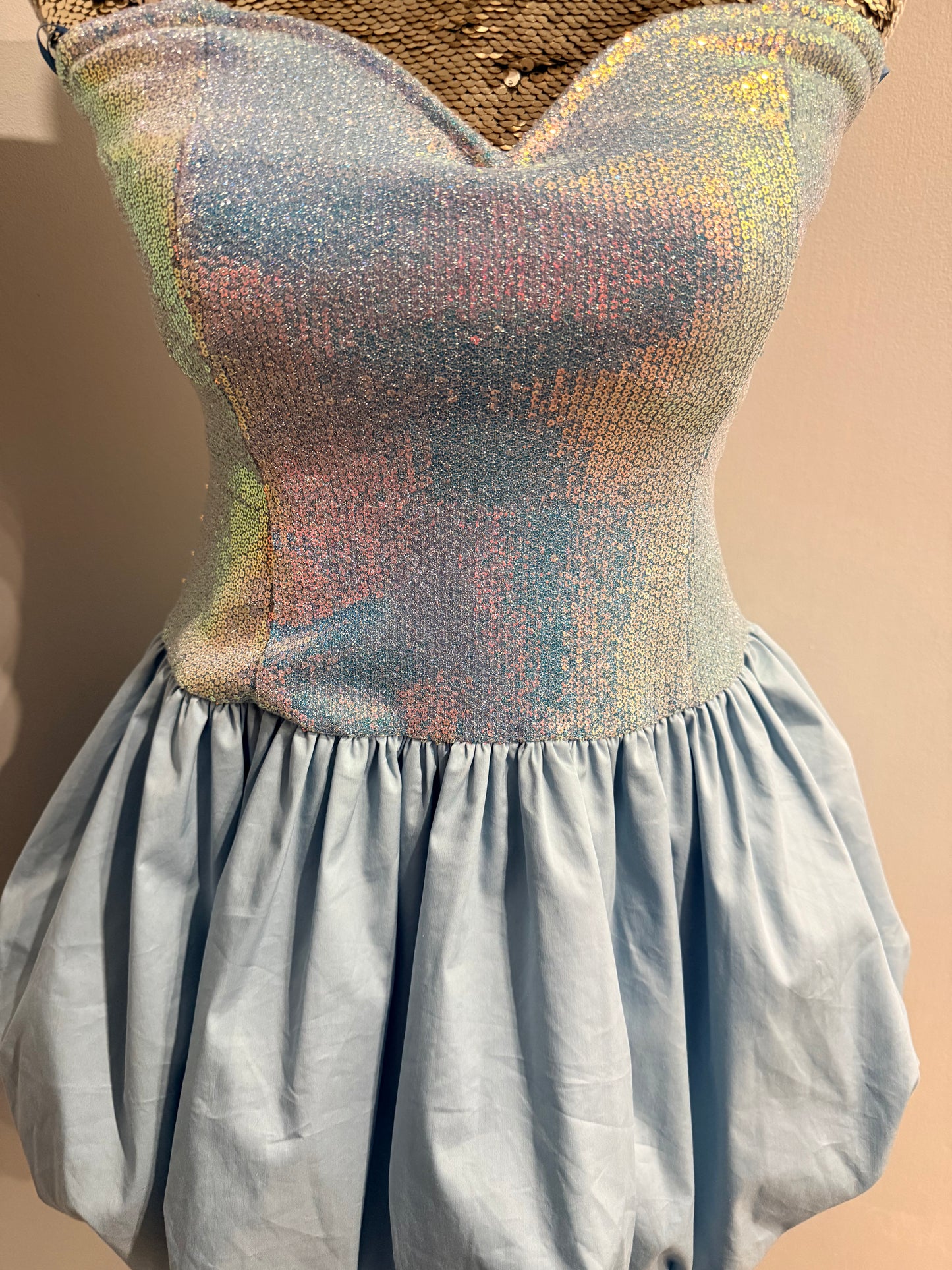 Amy Lynn blue sequin dress - size 8