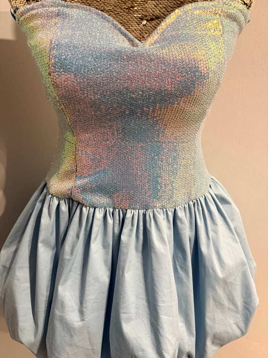 Amy Lynn blue sequin dress - size 8