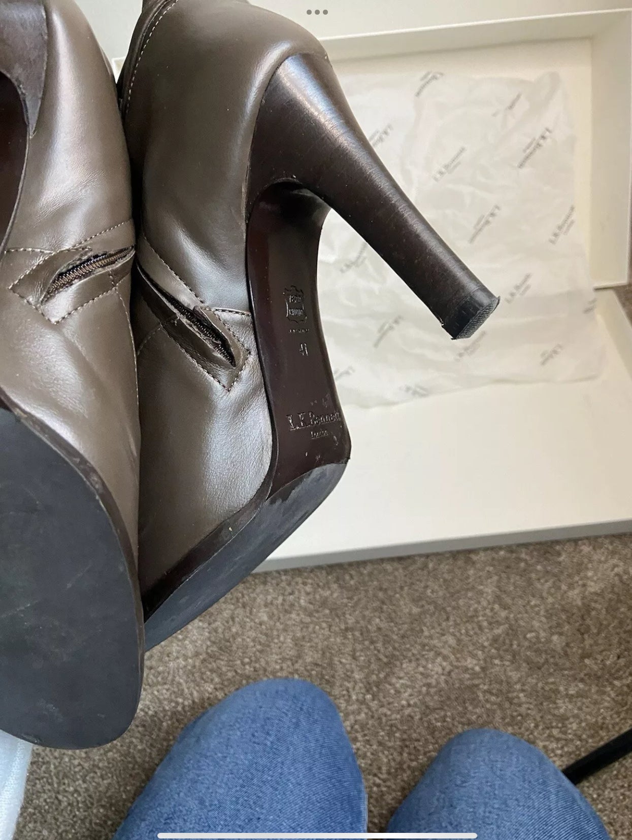 L.K Bennett leather boots - size UK 8 (41)