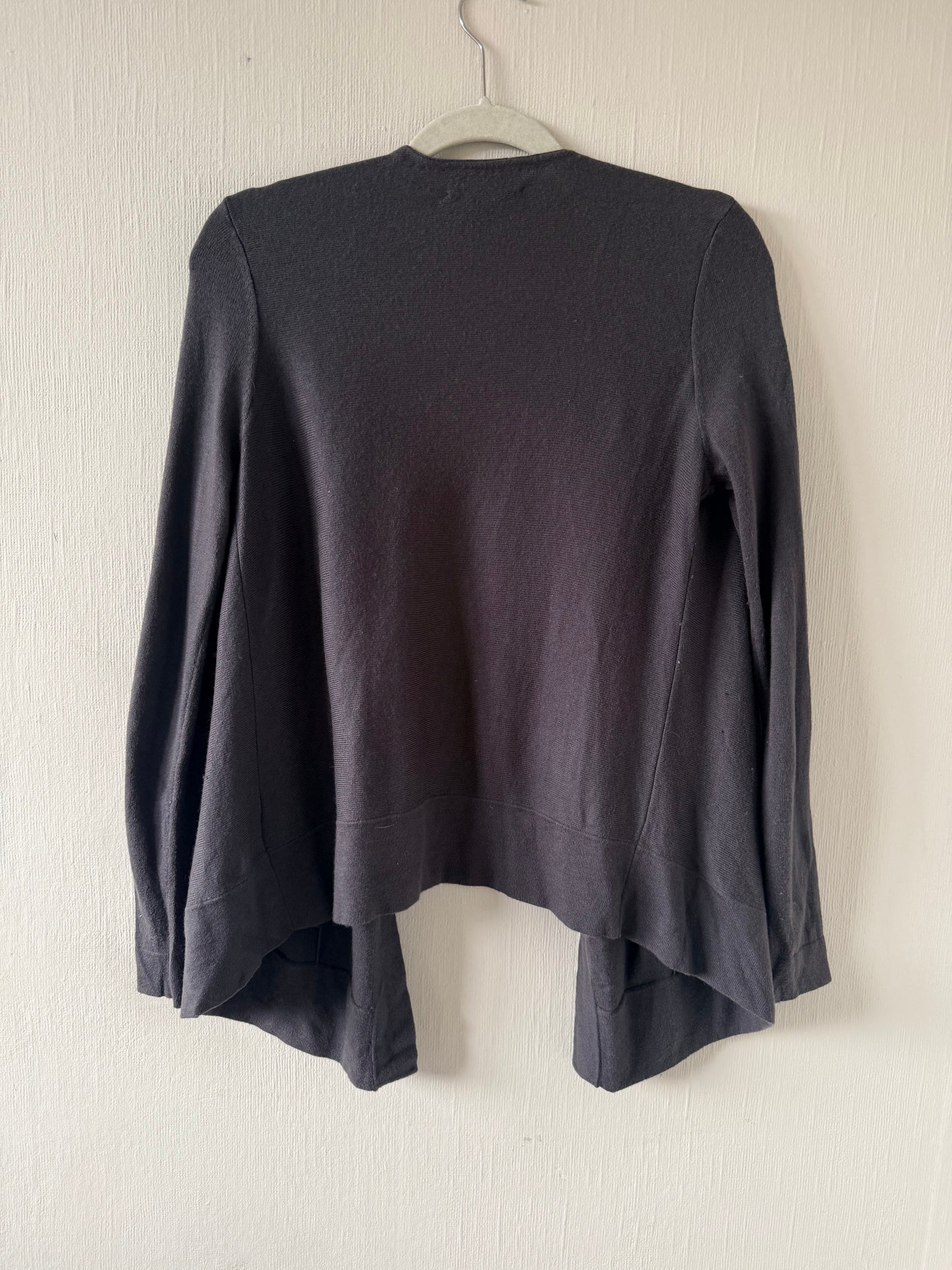 White label grey cardigan - size UK 8