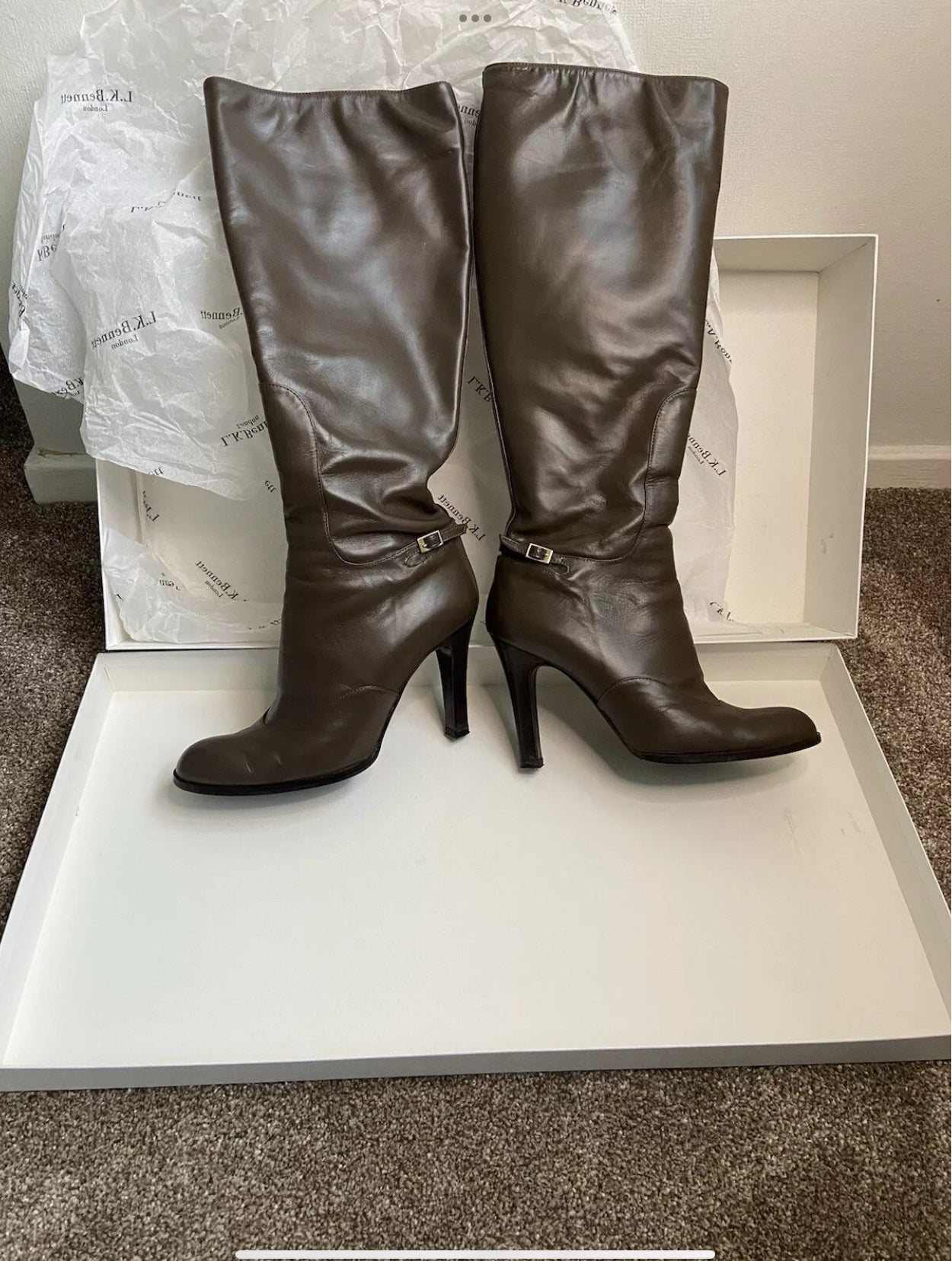 L.K Bennett leather boots - size UK 8 (41)