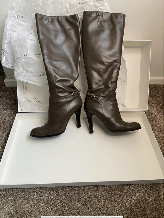 L.K Bennett leather boots - size UK 8 (41)