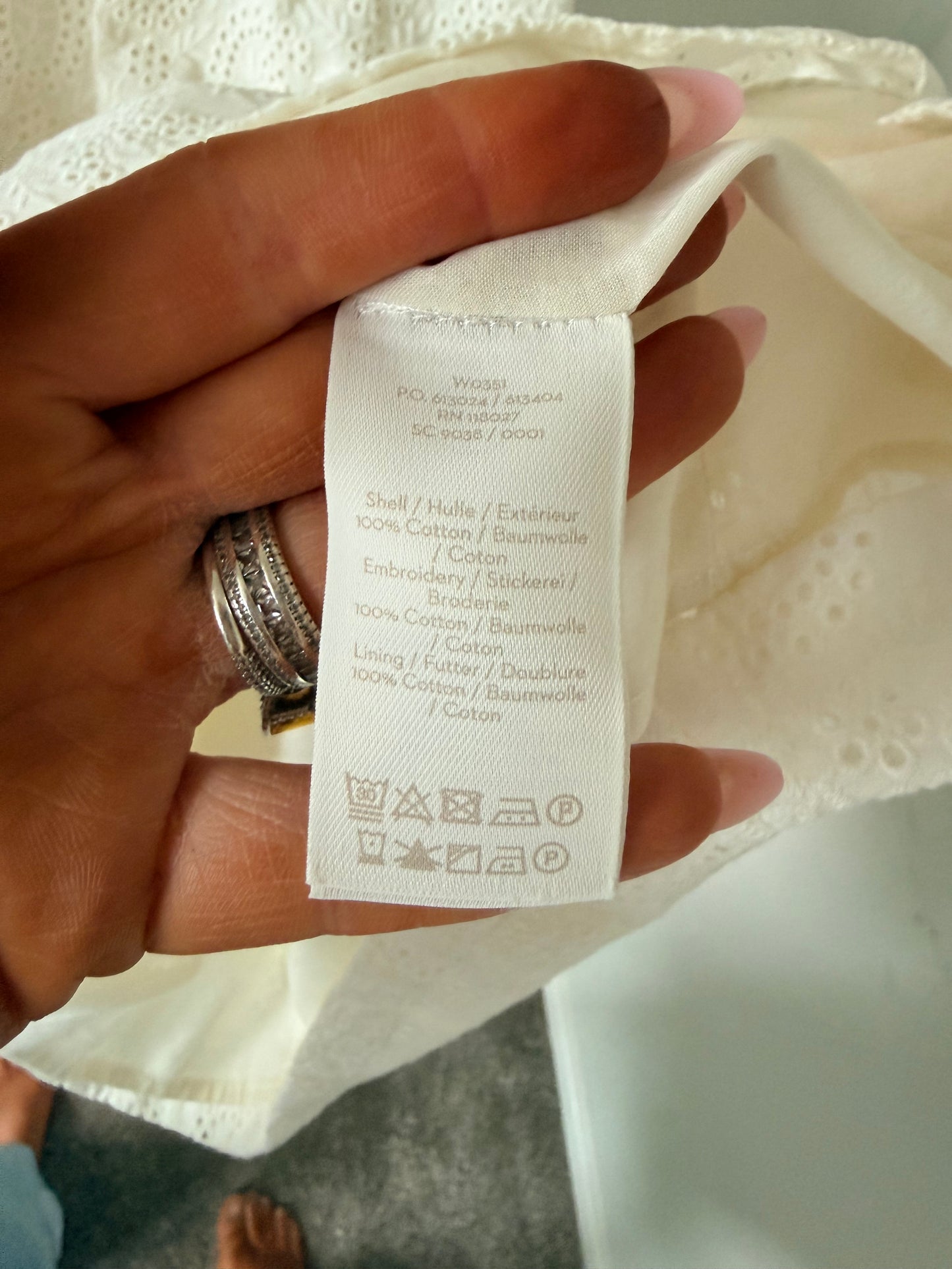 White new Boden dress - size UK 10