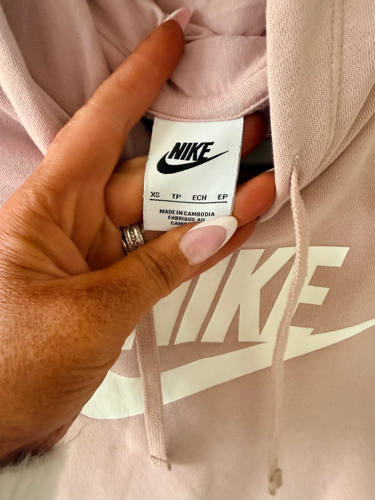 Women’s Nike hoodie - pink - size XS