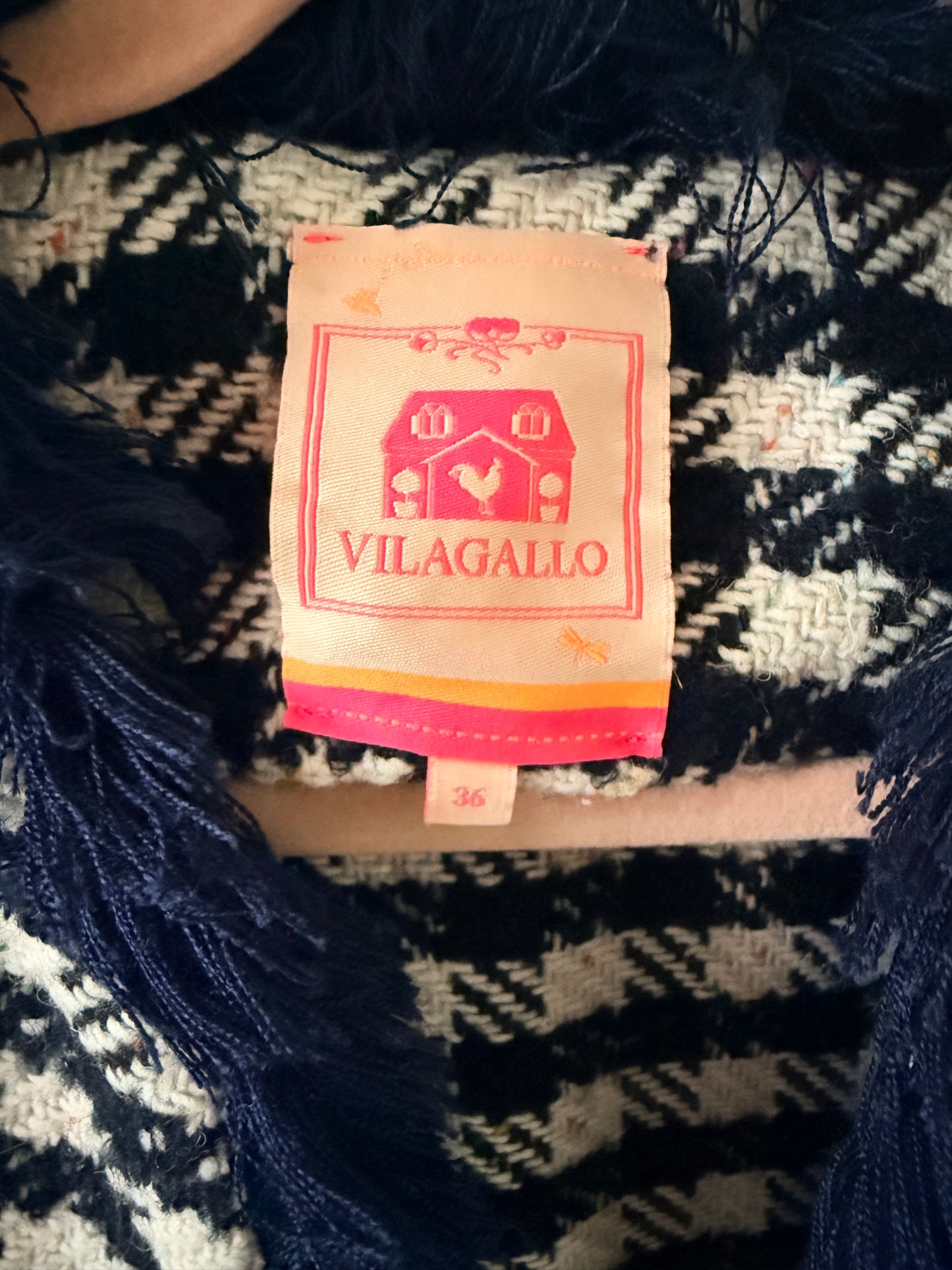 Vilagallo tweed jacket - size UK 8