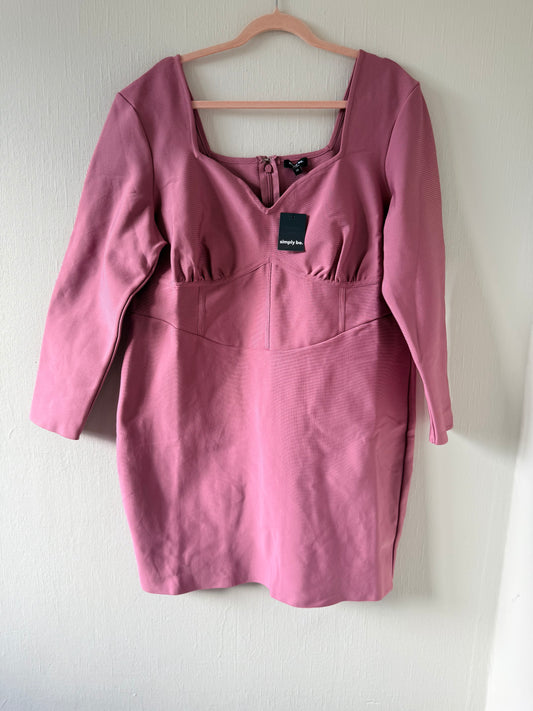 Pink bandage dress - size UK 24 - new with tags