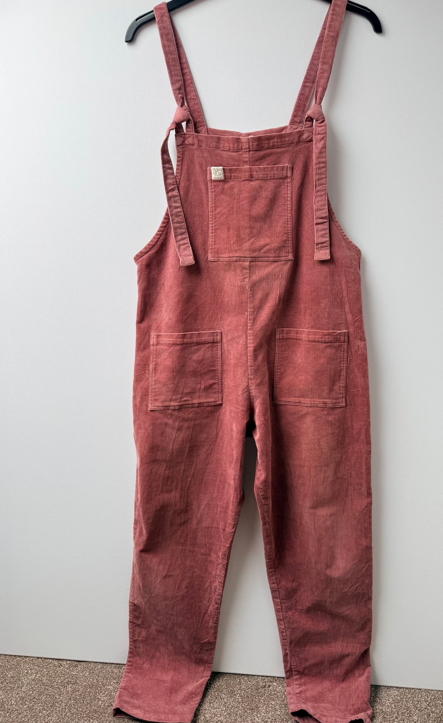 Lucy & Yak corduroy dungaree’s - size 10 - dusty pink