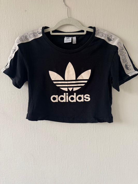 Women’s Adidas crop T-shirt - size UK 8