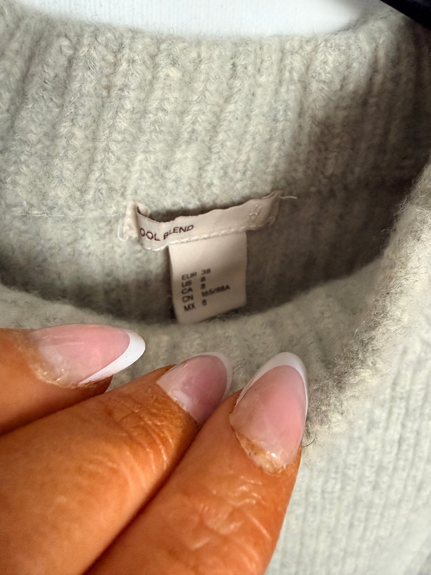 Wool/cashmere blend jumper - size UK small
